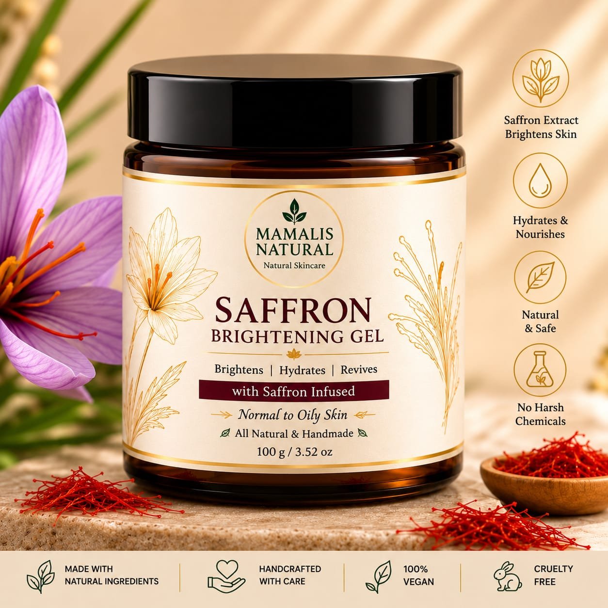 SAFFRON BRIGHTENING GEL